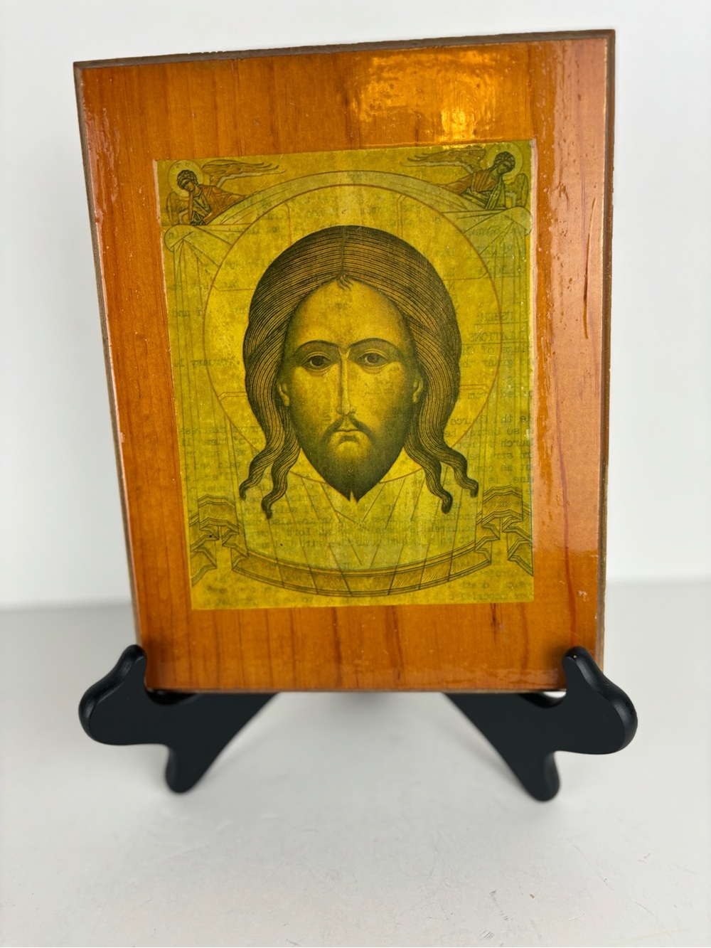 Religious Orthodox Icon-Jesus-Handcrafted Wood Plaque